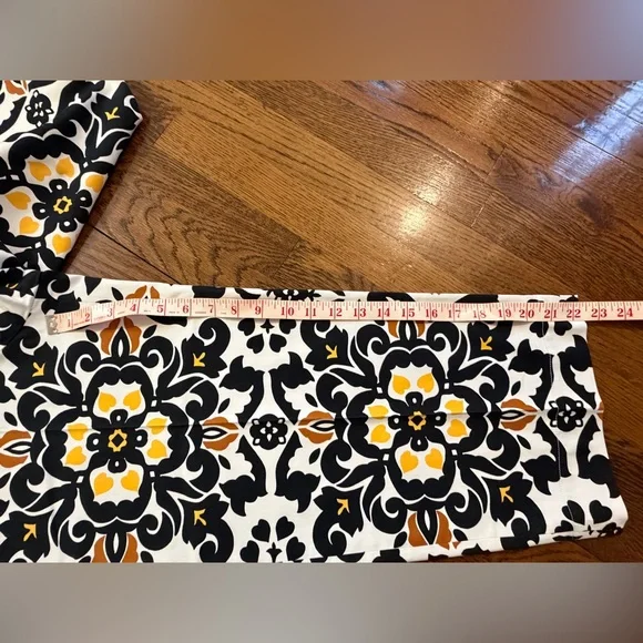 Boden Floral Ankle Pants in Black and Yellow - Picture 3 of 12